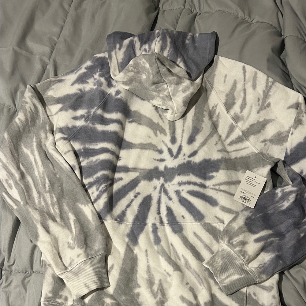 SO Tie-Dye Hoodie - Gray and White